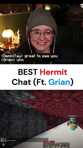 Grian's BEST Excuse! #hermitcraft11 #geminitay #grian #etho #zombiecleo #shorts