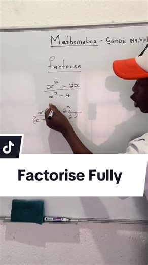 Factorise Algebraically: Common Factor & Difference of Squares