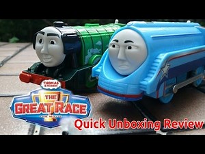 THE GREAT RACE: Trackmaster Shooting Star Gordon & Flying Scotsman Quick Unboxing Review!