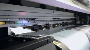 Large Format Printer Works Close-up Large Stock Footage Video (100% Royalty-free) 1026234428 | Shutterstock