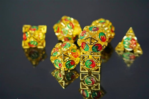 Metal Hollow Dice Set, D20 Polyhedral Dice Set, Suitable as Gifts for Dungeon Lords and Role-playing Game Players - Etsy