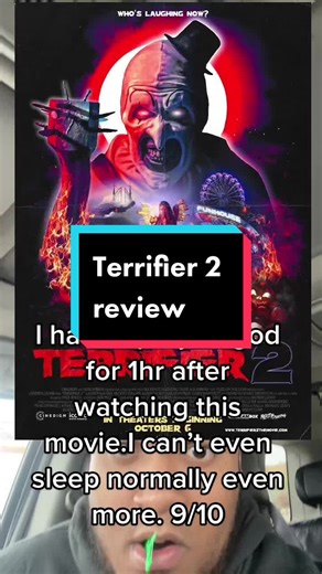 Terrified 2 review#terrifier #terrifier2 #horror #horrortok #artheclown #movietok#review #halloween