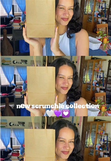 New Scrunchie Collection from @🌷A R I E L A S🌷 💟💜🤍 #samoa #fyp #scrunchies