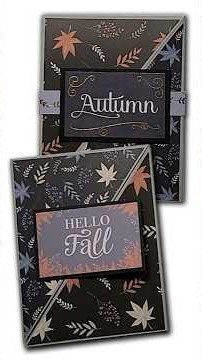Triangular Fun Fold Autumn Cards #cardcreations