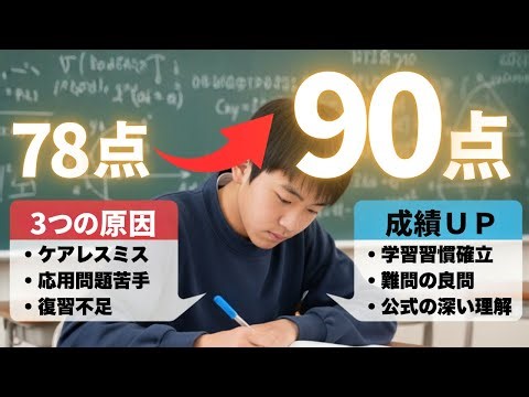 [Improve your math grades] Break through the 80-point barrier! 3 steps to get 90 points on your r...