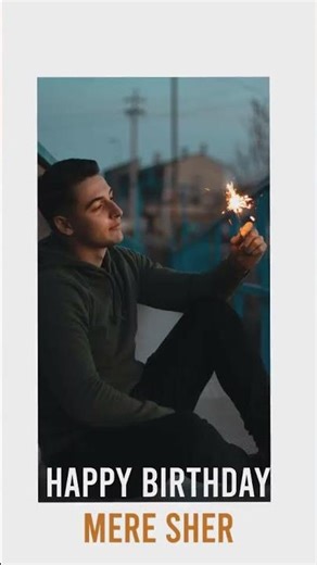 🎉 Happy Birthday Mere Sher – Birthday Video Maker with Name & Music App Guide 🎂 #birthdayvideomaker