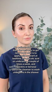 Say goodbye to body odor with these simple steps! 🌟 ✨ Apply antiperspirant before bed, treat your underarms with glycolic acid a few times a week, and use Hibiclens or benzoyl peroxide cleanser in the shower. Freshness is just a routine away! 💧🙌 #FreshAndConfident #BodyCareRoutine #GlowUp #skincare | Dr. Aleksandra Brown, DO, FAOCD, FAAD