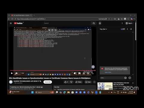 SSL HandShake Issues or Synchronization Issues or Certificate Common Name issues in WebSphere