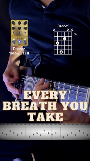 315K views · 56K reactions | Every Breath You Take - The Police - I use the Hush-X & Yellow Fall II pedal by @donnermusic_official - - #guitar #guitarra #howtoplayguitar #music #guitartutorial #6string #music #fypシ #DonnerHush #hushx #2025donnerblackfriday | Thibaultguitar | Facebook