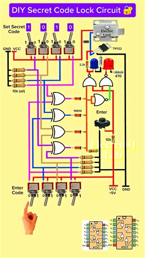 diy Password Code Door Lock System #Arduino #circuit #security | Electric 2.0