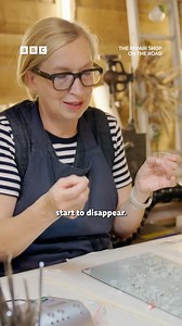 Fixing glass is notoriously difficult 🧐 #TheRepairShop #iPlayer | The Repair Shop