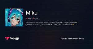 Add Miku Discord Bot | The #1 Discord Bot and Discord App List