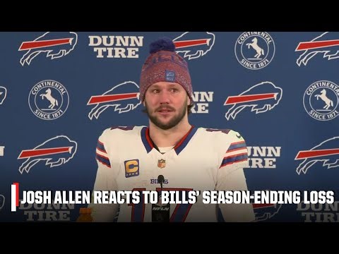Josh Allen reacts to Bills' season-ending loss: 'Feel like I let my teammates down' | NFL on ESPN