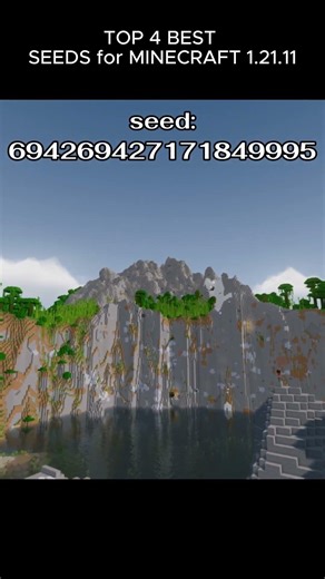 TOP 4 BEST SEEDS for MINECRAFT 1.21.11 #game #minecraft #minecraftshorts #Tonkla2310 #minecraftseeds