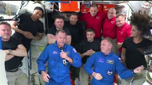 SpaceX rescue capsule docks at the International Space Station