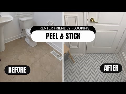 HOW TO INSTALL PEEL AND STICK VINYL FLOORING (Rental Friendly) | TIERA LOVELLE