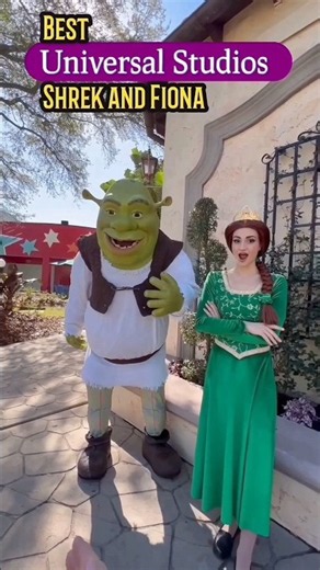 SHREK! FIONA! Meet and Greet! Universal Studios Florida! #shortvideo #shrek #universalstudios