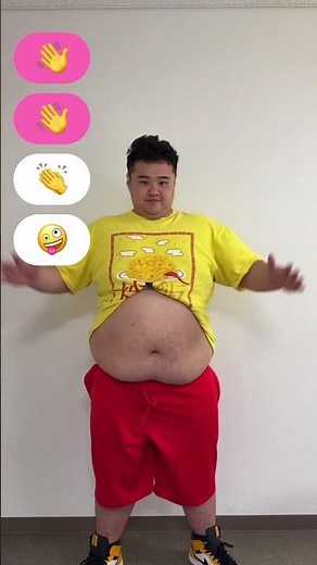 【TikTok100万再生】120Kgデブの萌え萌えするリアクション