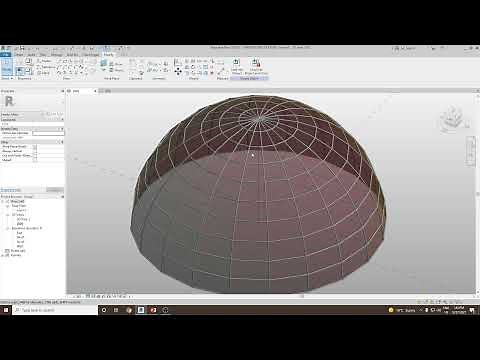 How to Create Dome Structure using Massing in Revit