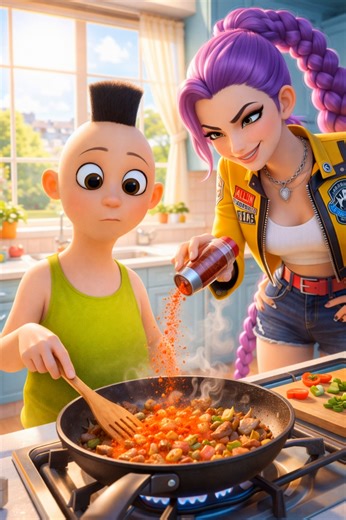 Roblox Hamood Habibi & Rumi's spicy meal #roblox #hamoodhabibi #rumi #cartoon