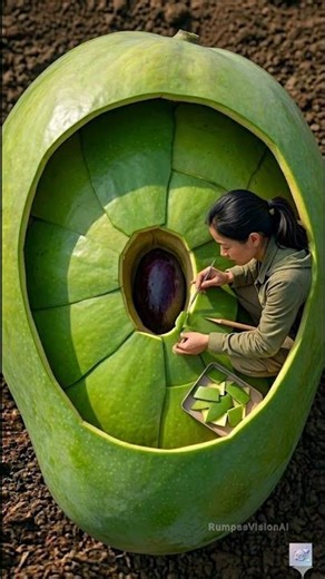 I Built a Secret Luxury Bunker Inside a Mango | #trending #survival #secretroom #undergroundbunker