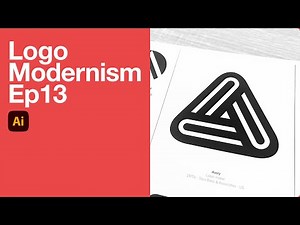 Logo Modernism Ep13: Draw Avery Logo in Adobe Illustrator.