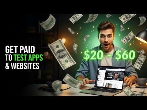 They Pay $20–$60 Just to Test Apps & Websites (No Skills Needed)