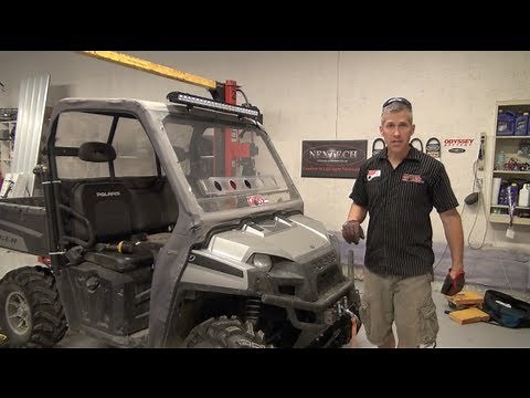 Polaris Ranger 40 inch LED light bar install, 21600 Lumens! PowerModz!