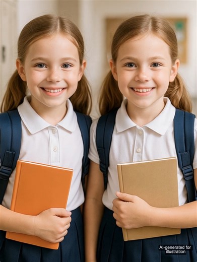 A 6-Year-Old Girl Met Another Identical to Her at School — and When the DNA Results Arrived, Both Mothers Couldn’t Breathe... Walking her six-year-old daughter *Emma* to school, *Laura* smiled as the little girl swung her backpack and hummed her favorite song. But the moment they stepped through the school gates, Laura froze. Across the courtyard, another woman walked hand-in-hand with a child… a child who looked exactly like Emma. Same hair. Same smile. Same small dimple by the left cheek. It w