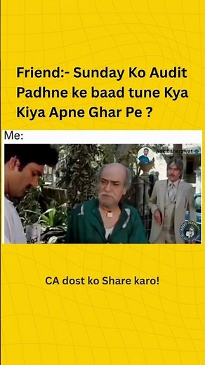 CA Student Life After Audit | Jhadu Bartan Bhookhar 😂
