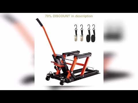 A must-have product! SucceBuy 1500 LBS Steel Hydraulic Motorcycle Jack Stand ATV Scissor Lift Jack