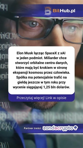 To już nie teoria spiskowa. Musk chce przenieść AI do kosmosu