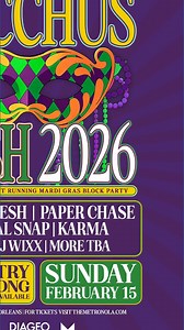 Bacchus Bash announces 2026 music lineup