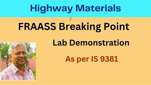 Fraass Breaking Point of bitumen, complete lab demo as per IS 9381, Importance of test method. | Satish Chandra