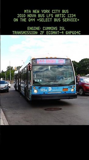 2010 Nova Bus LFS Artic 1234 On The Q44 +SBS+ #mtabus #nycbus #newyorkcity #buses #metro #transit