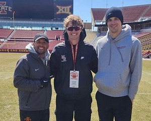 2025 ATH Dylan Vokal makes the trip to Iowa State for spring practice