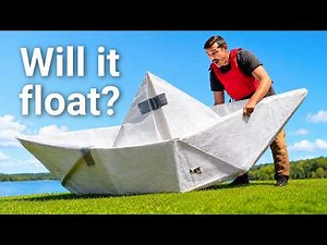 I Built a Giant Origami Boat