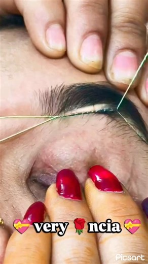 Eyebrow threading for a smooth, defined look