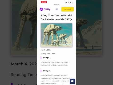 Bring your own LLM AI Model BYOM for Salesforce with GPTfy
