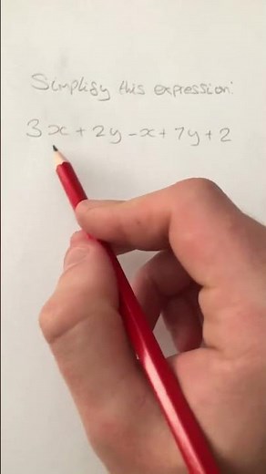 How to simplify an expression by collecting like terms