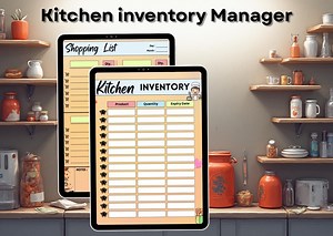 Kitchen Inventory Manager | Pantry Organizer for Home and Meal Planning | Grocery Tracker and Shopping List for Easy Kitchen Management - Etsy