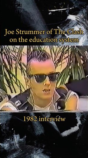 Joe Strummer: The true purpose of the education system #joestrummer #theclash #interview #80spunk