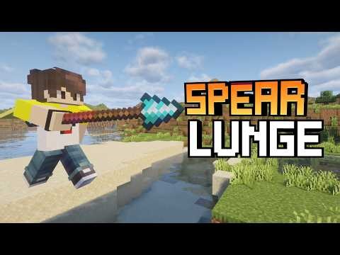 How to move fast with spear in Minecraft | Minecraft Spear