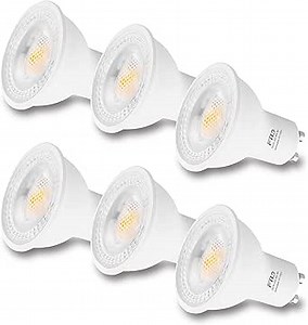 FTL GU10 Led Bulb Dimmable 5000K Daylight White Spot Light Halogen Replacement Bulbs for Track Lighting 50W 6W 600LM, Ceiling Recessed Lighting, 6-Pack - Amazon.com