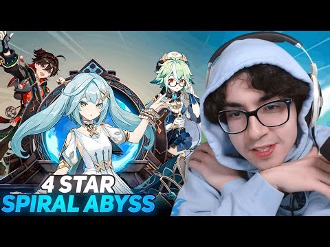 HOW DOES IT KEEP GETTING HARDER?? 4-Star Only Abyss Clear (Genshin Impact)