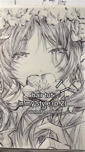 Sayane | trad/digi on Instagram: "•PART 4 | let’s draw an anime character (tutorial) - - - - art by (me) @sayaneoff - - - ———————— TAGS🏷️ #drawing #tutorials #illustration #artist #artreels"