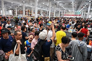Amid Hour-Long Lines, Customers Fight Over Products as Costco Opens First Store in China