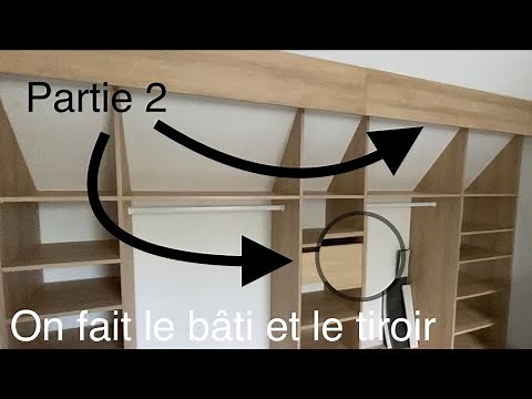 Faire un dressing sous pente partie 2