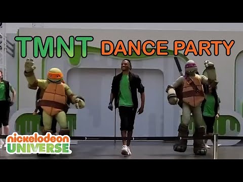 TMNT Live Dance Party Show w/ Mikey and Donnie at Nickelodeon Universe in the American Dream Mall