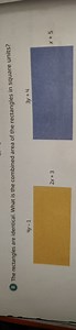 The rectangles are identical. What is the combined area of the ... | Filo
